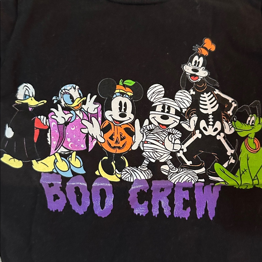Disney Black Halloween Crew Neck Shirt - Picture 3 of 4